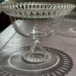 Anthropologie delicate glass fruit vase made in Germany